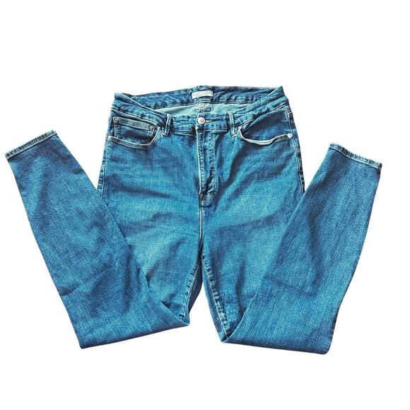 GOOD AMERICAN Good Leg Denim Skinny Ankle High Rise Jeans Women's Plus Size 16 - Picture 3 of 13